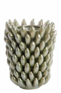 Light en Living Vaas Ø25,5x34 cm ZITA keramiek groen parelmoer