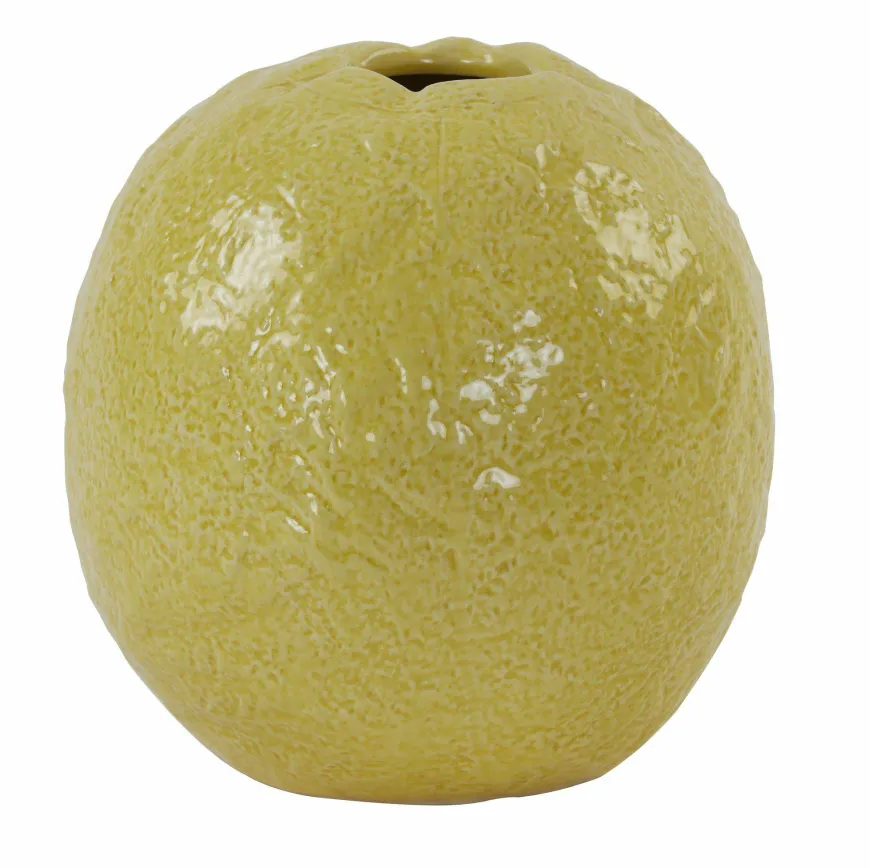 Light en Living Vaas Ø21,5x22 cm LEMON keramiek geel
