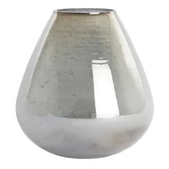 Light en Living Vaas Ø31x35 cm LATERZA glas steenslag smoke