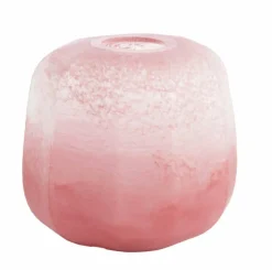 Light en Living Vaas Ø33x32 cm PACENGO glas koraal-licht roze