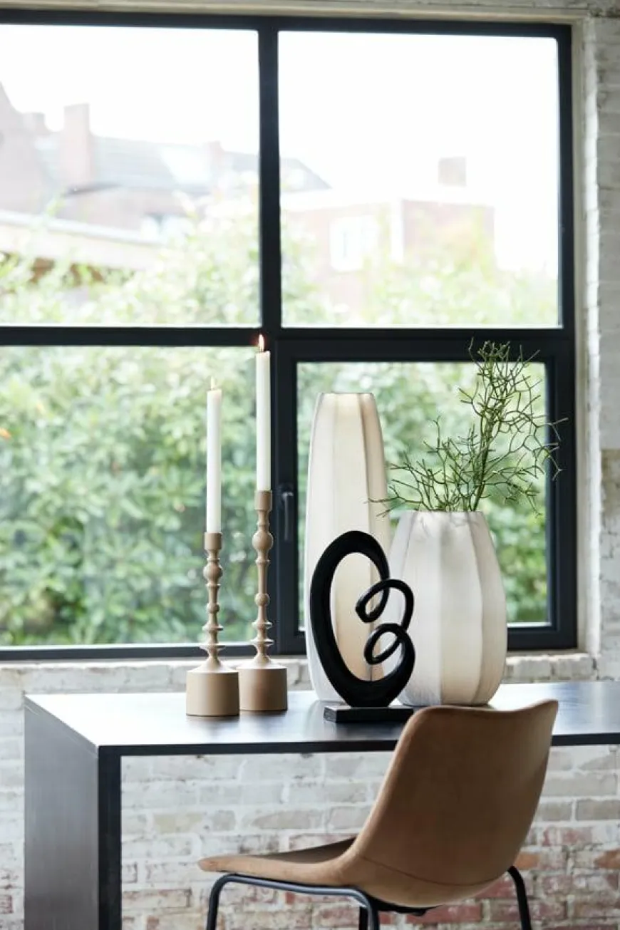 Light en Living Vaas Ø17x23,5 cm BRADLEY glas licht bruin