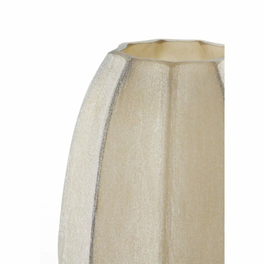 Light en Living Vaas Ø17x23,5 cm BRADLEY glas licht bruin