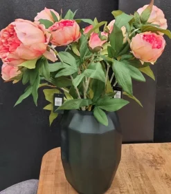 Light en Living Vaas 19x19x28 cm FLAMENGO donker groen