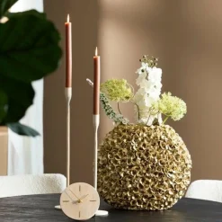Light en Living Vaas 44x20,5x38,5 cm PHYLIA goud