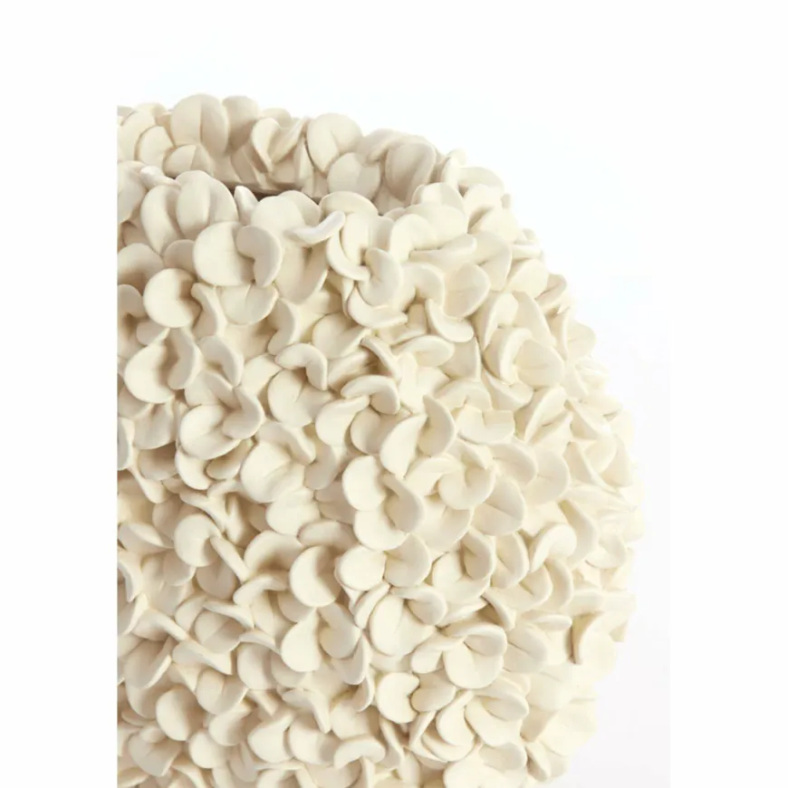Light en Living Vaas 44x20,5x38,5 cm PHYLIA crème