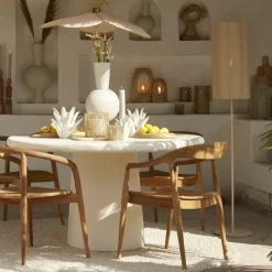 Light en Living Vloerlamp Ø30x165 cm FRINGE naturel+crème