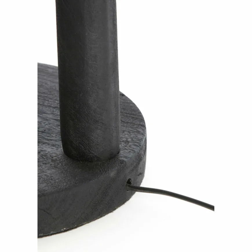 Light en Living Vloerlamp Ø30x135 cm XITTA hout mat zwart