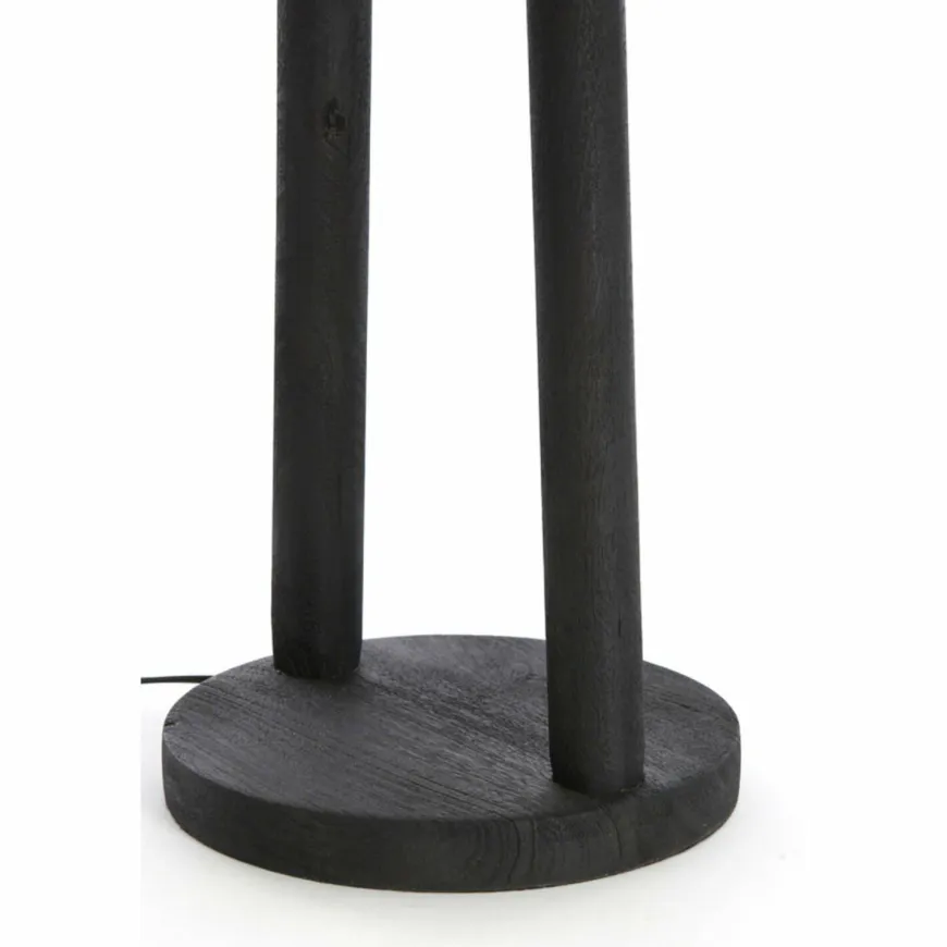 Light en Living Vloerlamp Ø30x135 cm XITTA hout mat zwart