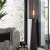 Light en Living Vloerlamp Ø38x180 cm MICKY linnen bruin