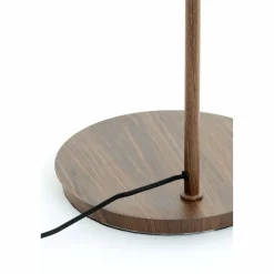 Light en Living Vloerlamp 43x30x165 cm BAYLIE hout print d bruin+bruin glas