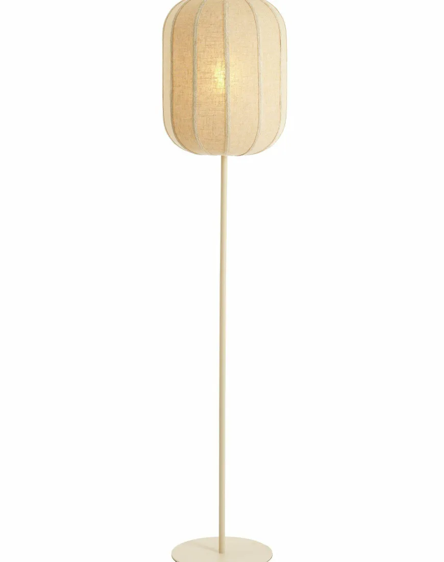 Light en Living Vloerlamp SOLUNE Ø35x165 cm Naturel + Crème – Light & Living