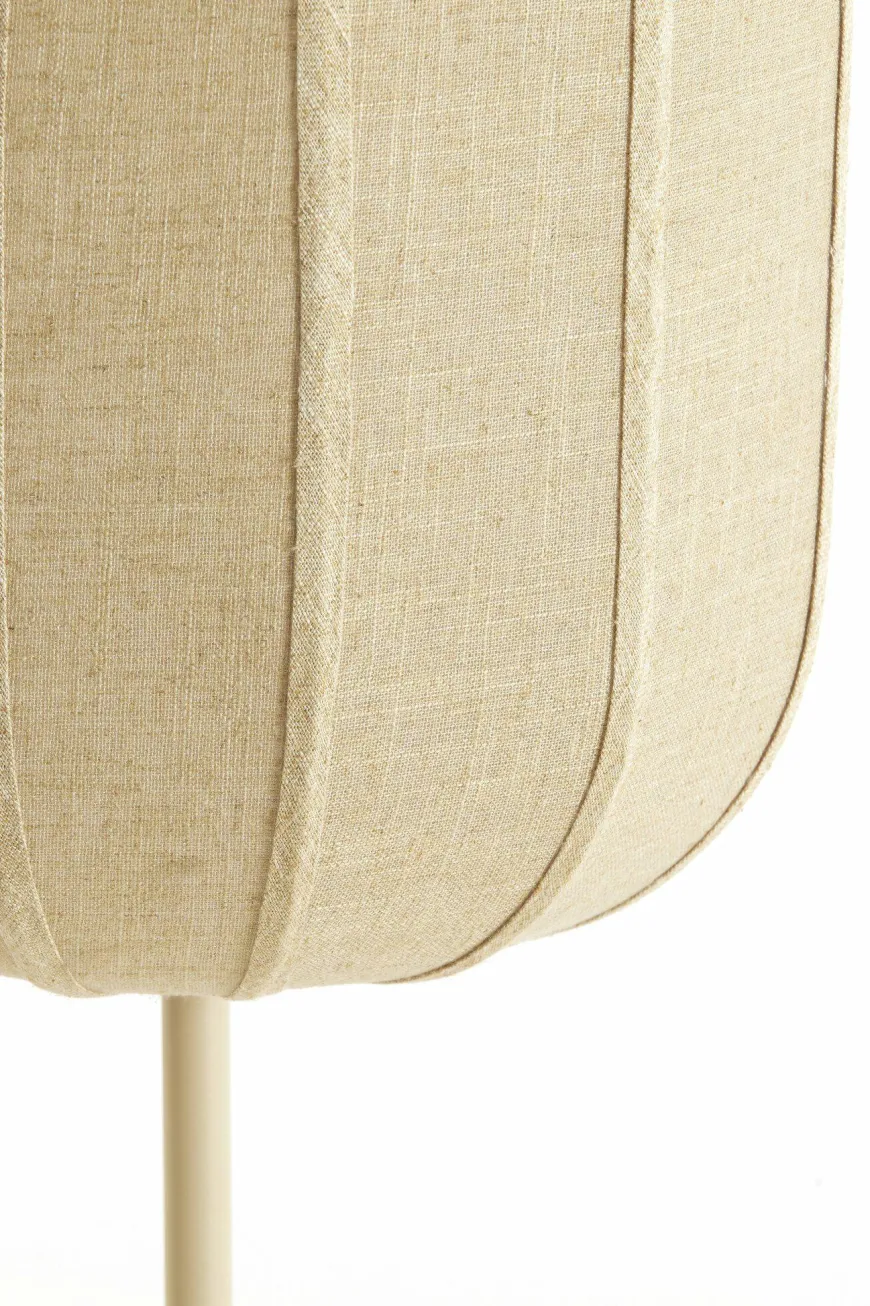 Light en Living Vloerlamp SOLUNE Ø35x165 cm Naturel + Crème – Light & Living