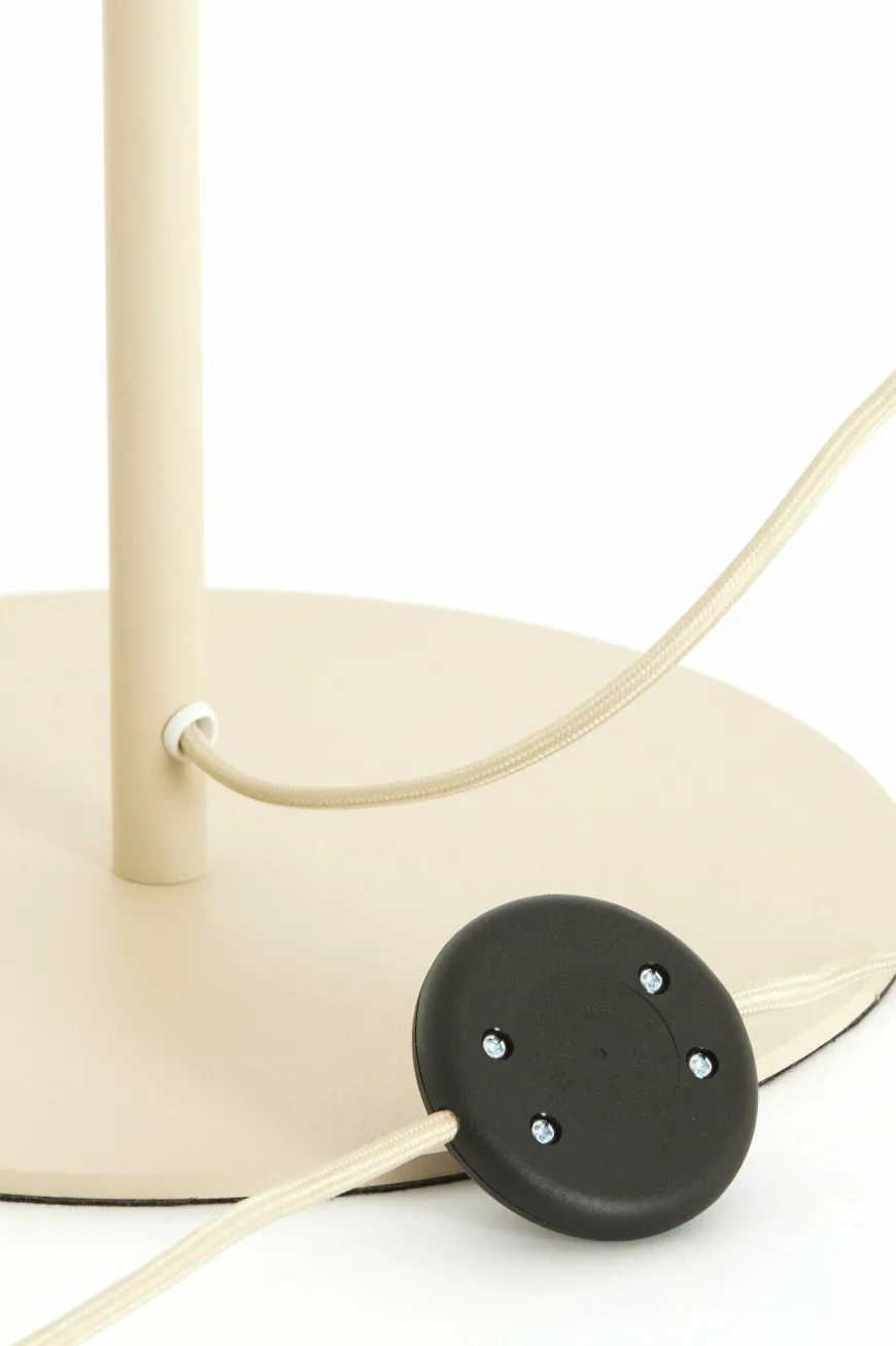 Light en Living Vloerlamp SOLUNE Ø35x165 cm Naturel + Crème – Light & Living