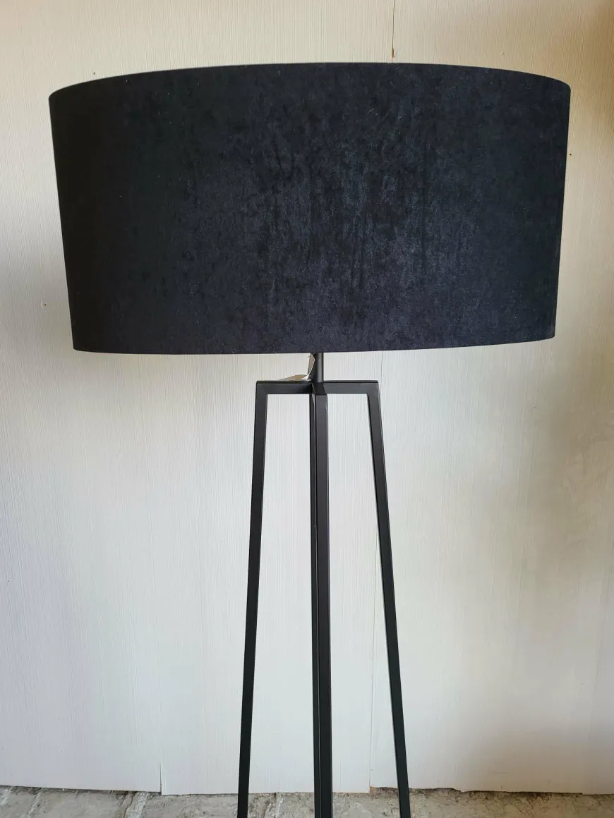 Light en Living Vloerlamp 25x25x130 cm MILEY mat zwart