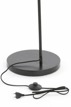 Light en Living Vloerlamp 67x30,5x160 cm LUKARO glas smoke+mat zwart