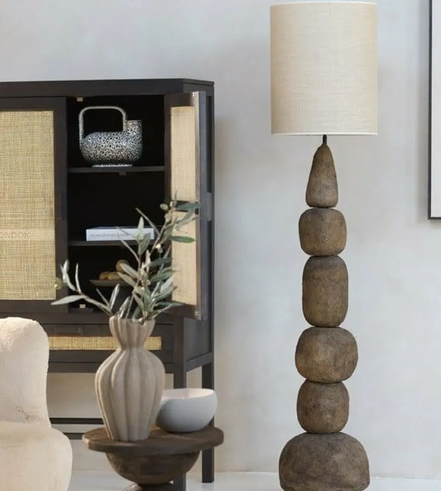Light en Living Vloerlamp Ø30x135 cm MARREE donker bruin