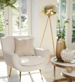 Light en Living Vloerlamp Ø42x146 cm MAYSON glas goud-helder+goud