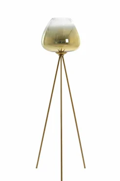 Light en Living Vloerlamp Ø42x146 cm MAYSON glas goud-helder+goud