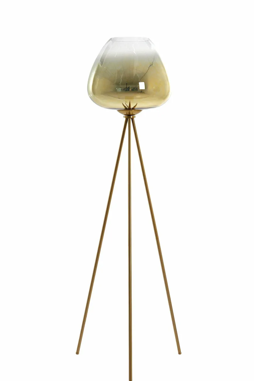 Light en Living Vloerlamp Ø42x146 cm MAYSON glas goud-helder+goud