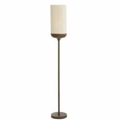 Light en Living Vloerlamp Ø23x159 cm DANIA hout print d bruin+touw crème