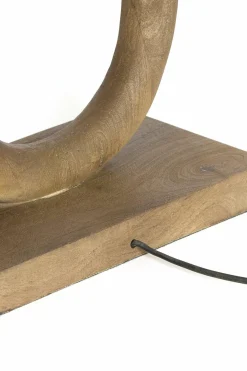 Light en Living Vloerlamp 35x20x119 cm PACECO hout grijs-donker bruin