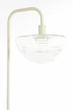 Light en Living Vloerlamp 43x30x165 cm BAYLIE mat creme+helder glas