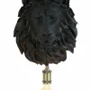 Light en Living Wandlamp 33,5x19x40,5 cm LION mat zwart