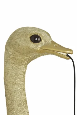 Light en Living Wandlamp Struisvogel goud of zwart - 2 maten