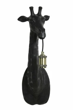 Light en Living Wandlamp Giraffe goud of zwart