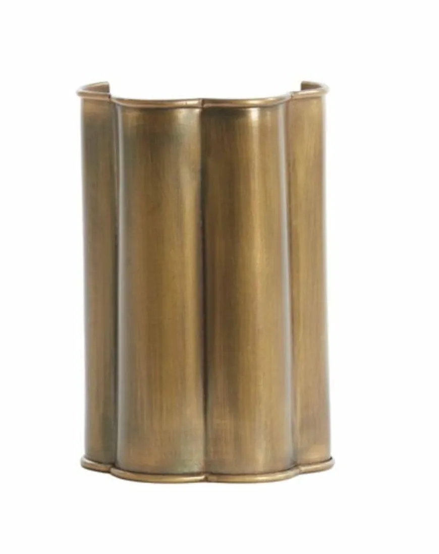 Light en Living Wandlamp 13,5x9,5x20,5 cm FRINGE antiek brons
