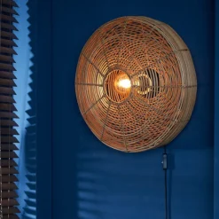 Light en Living Wandlamp Ø51x21 cm MATAKA rotan naturel