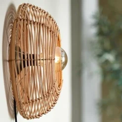 Light en Living Wandlamp Ø40x15 cm MILAN rotan naturel