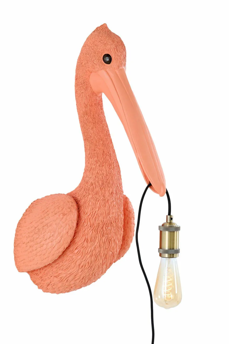 Light en Living Wandlamp 33x28x63 cm PELICAN coral