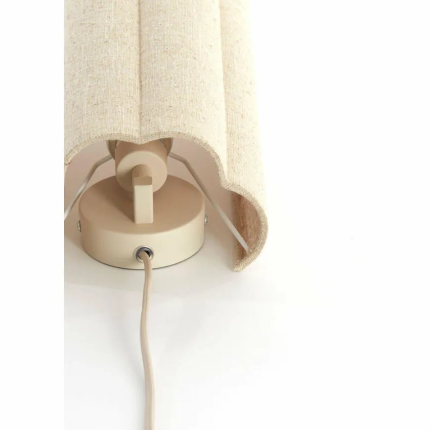 Light en Living Wandlamp E14 15x10x30,5 cm FRINGE naturel