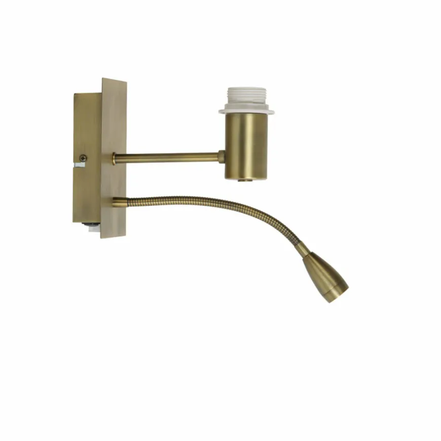 Light en Living Wandlamp+ledflex 20x11x35 cm REGINA antiek brons