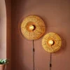 Light en Living WandlamWandlamp Ø50x20 cm MILAN rotan naturelp Ø40x15 cm MILAN rotan naturel - Copy