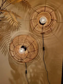 Light en Living WandlamWandlamp Ø50x20 cm MILAN rotan naturelp Ø40x15 cm MILAN rotan naturel - Copy
