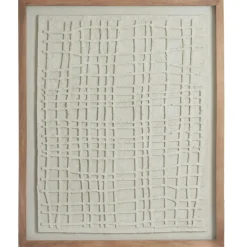Light en Living Wandornament 74x2x90 cm HAIKU papier-maché crème
