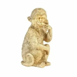 Light en Living Wandornament Aap 19,5 cm goud