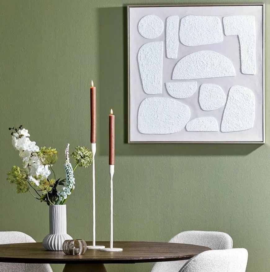 Light en Living Wandornament 80x3,5x80 cm NIEVES zand+crème