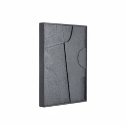Light en Living Wandornament 80x8x60 cm COLINO hout mat zwart