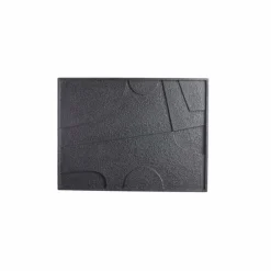 Light en Living Wandornament 80x8x60 cm COLINO hout mat zwart