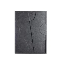 Light en Living Wandornament 80x8x60 cm COLINO hout mat zwart