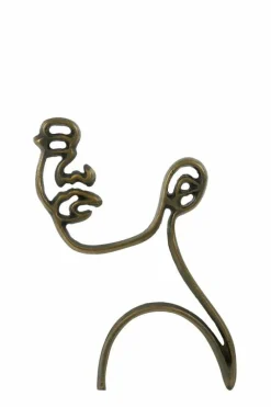 Light en Living Wandornament FACE antiek brons - 2 afmetingen