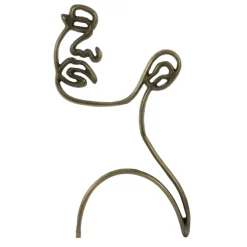 Light en Living Wandornament FACE antiek brons - 2 afmetingen
