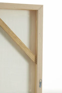 Light en Living Wandornament 90x3,5x120 cm MAREYA olijfgroen+crème