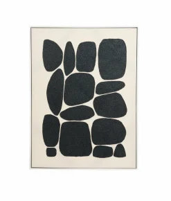 Light en Living Wandornament 60X3,5X80 cm CALDERA creme+zwart