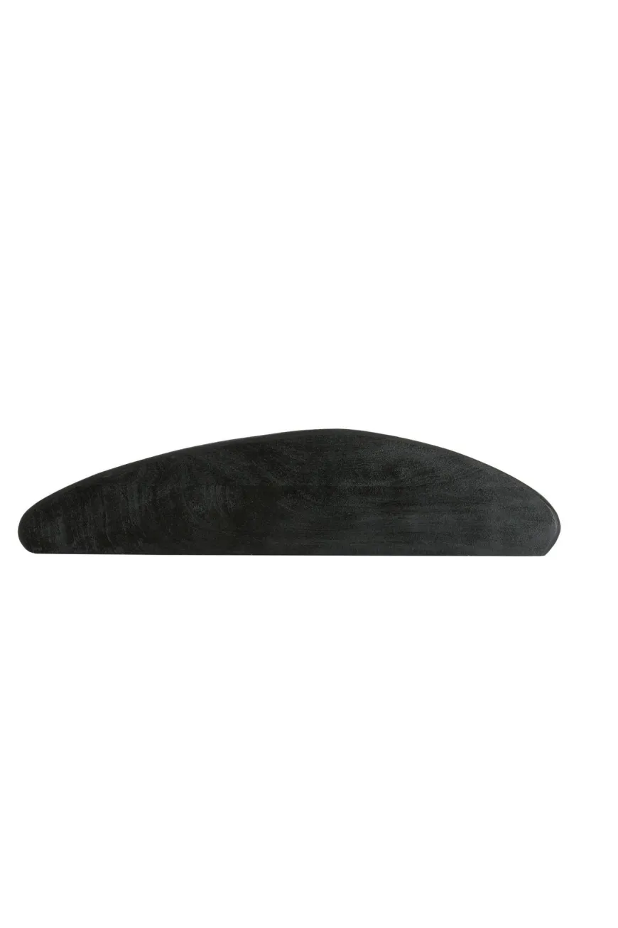 Light en Living Wandplank 70x17x2 cm GINOSA hout mat zwart