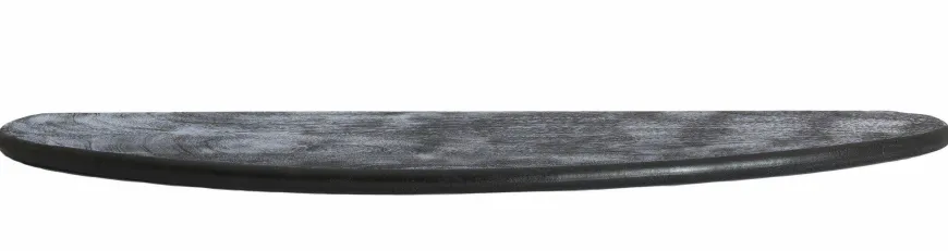 Light en Living Wandplank 110x25x3 cm GINOSA hout mat zwart