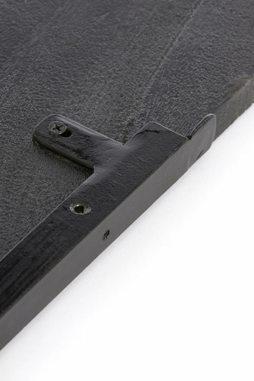 Light en Living Wandplank 110x25x3 cm GINOSA hout mat zwart